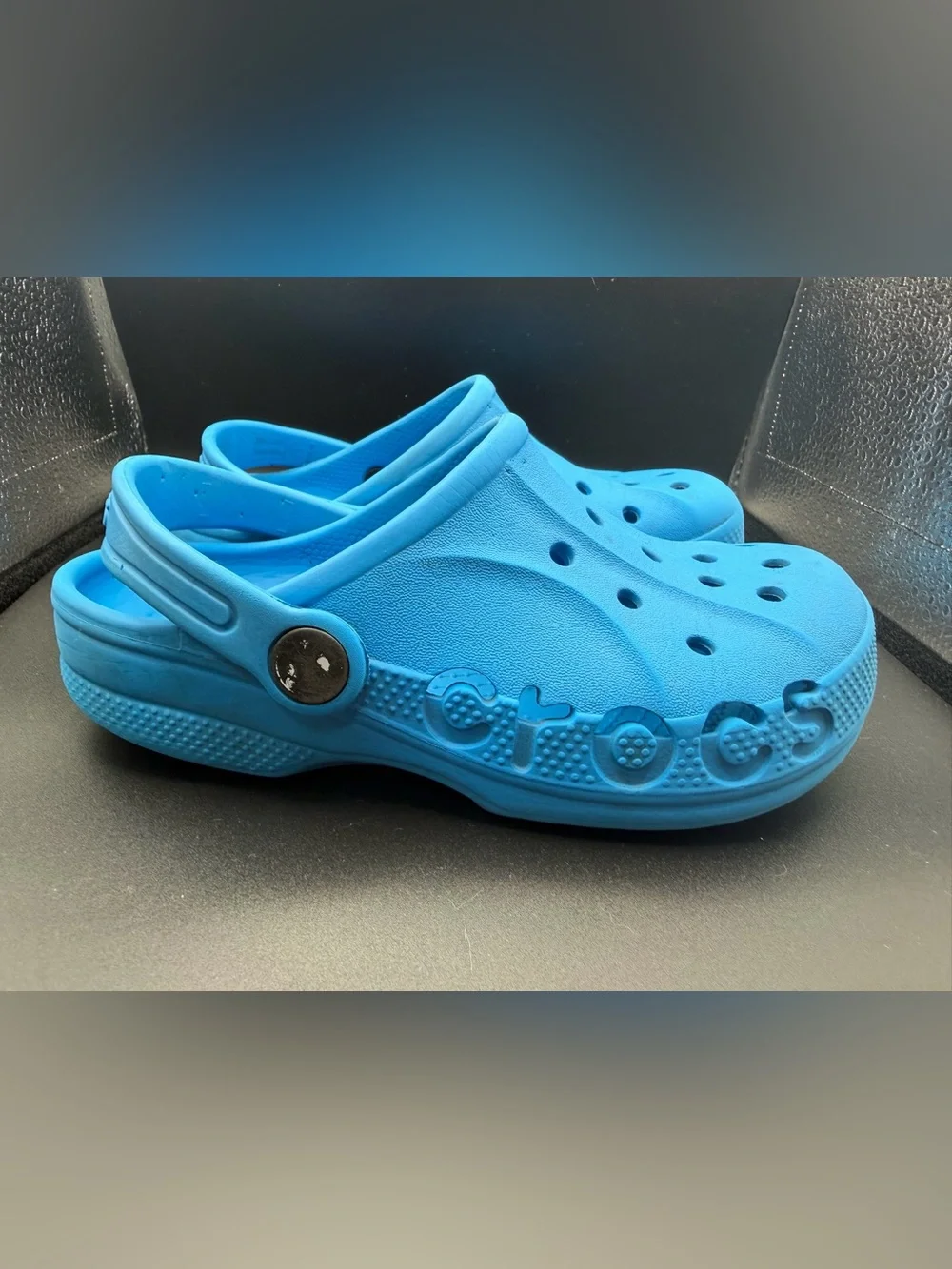 Crocs Unisex-Child Baya Clogs Ocean Blue Size 13C